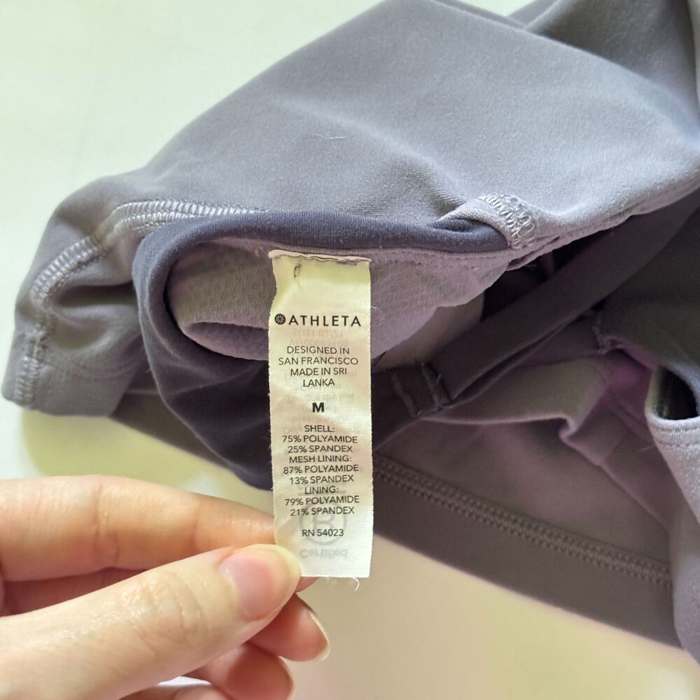 Athleta Crop Tank Intention Top High Neck Women's Size Medium - Picture 5 of 6